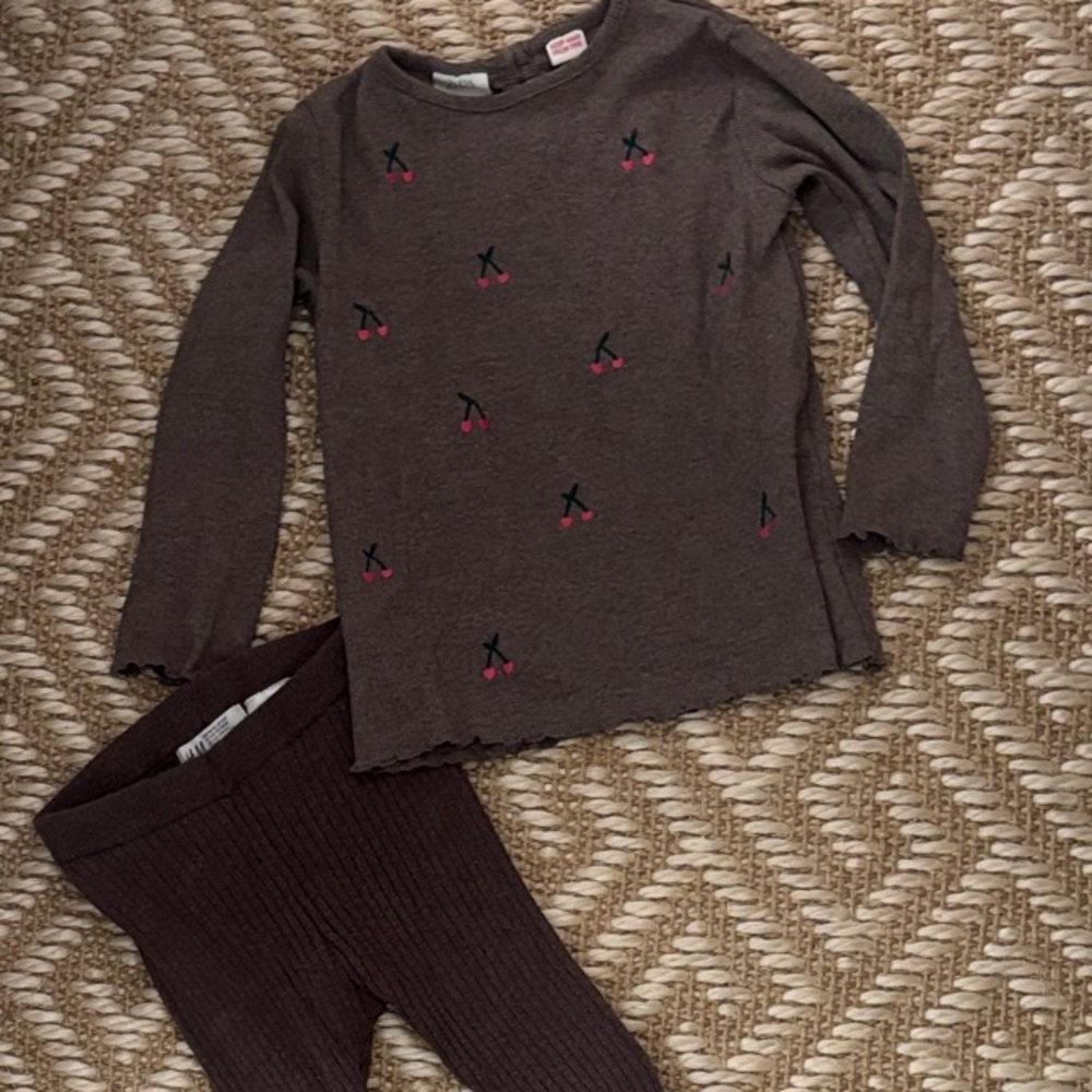 Zara Girls Cherry Outfit 🍒